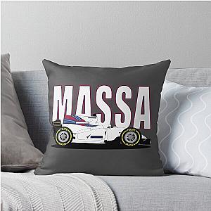 Felipe Massa Squashed F1 Car 2017 Throw Pillow