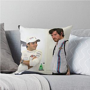 Felipe Massa Rob SmedleyThrow Pillow