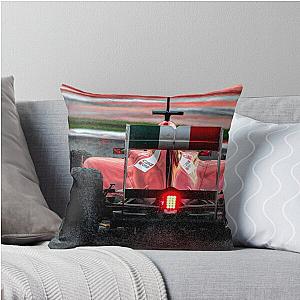 Felipe Massa driving 2011 Ferrari Formula 1 car Throw Pillow