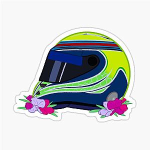 Felipe Massa 2015 Helmet with Flowers Sticker