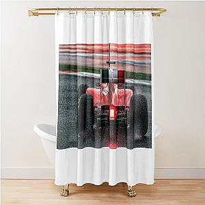 Felipe Massa driving 2011 Ferrari Formula 1 car Shower Curtain