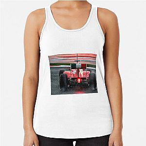 Felipe Massa driving the 2011 Ferrari Formula One car Racerback Tank Top