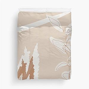 Fellow Travelers Minimalist Digital Art Duvet Cover
