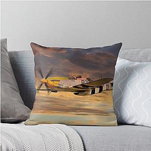 P-51 Ferocious Throw Pillow