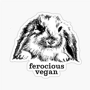Ferocious vegan sticker