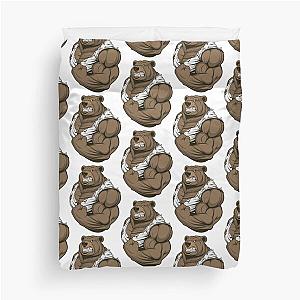 Ferocious bear, Muscle Bear Arm Duvet Cover