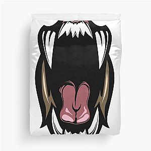 Mouth Open Tooth Ferocious Duvet Cover