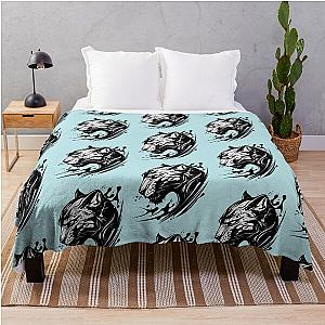 Jaguar Appeals, Ferocious Animal, Black Panther Throw Blanket