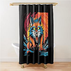 Ferocious Fox Shower Curtain