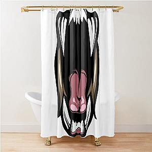 Mouth open tooth ferocious Shower Curtain