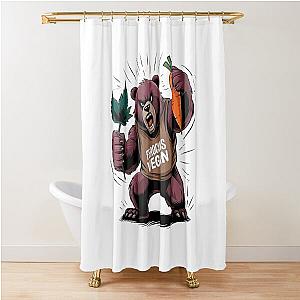Ferocious Vegan Shower Curtain