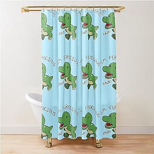 Ferocious Little T-Rex Shower Curtain