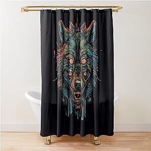 Ravaged Alpha Zombie Wolf Shower Curtain