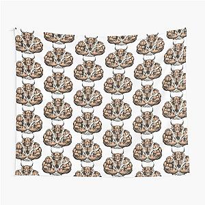 Strong Ferocious Bull Tapestry