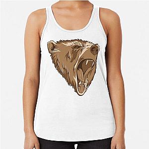 Ferocious bear racerback tank top