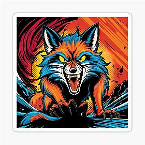 Ferocious Fox Sticker 

cleaned title: Ferocious Fox Sticker
