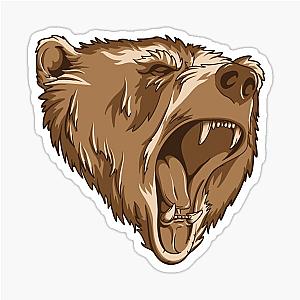 Ferocious bear sticker