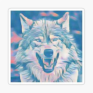Ferocious Wolf Sticker