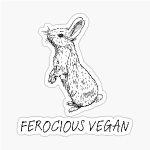 Ferocious Vegan sticker