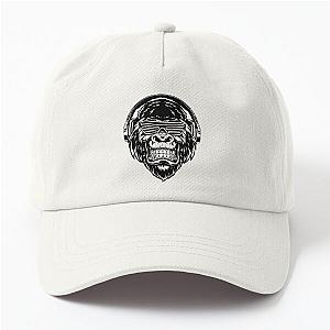 Ferocious gorilla in a dad hat