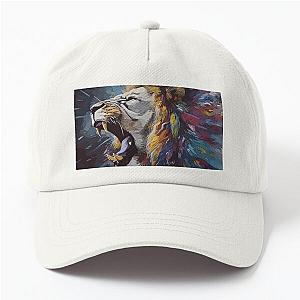 Ferocious lion Dad Hat