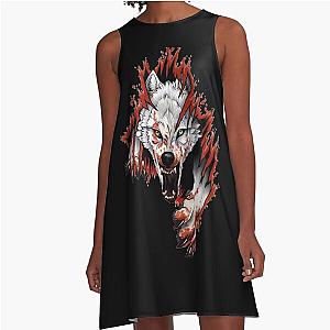 Ferocious Wolf A-line Dress