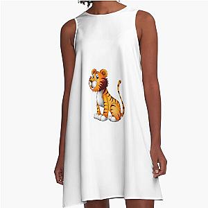 Ferocious Tiger A Line Dress