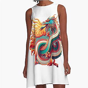 Ferocious Dragon A-Line Dress