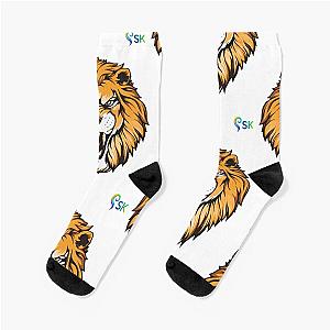 Ferocious Lion Mascot Socks