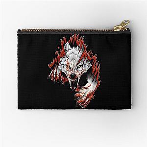 Ferocious Wolf Zipper Pouch
