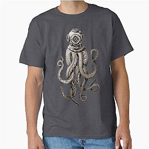 Ferocious Deep Sea Diving Octopus Classic T-Shirt