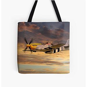 P-51 Ferocious Frankie All Over Tote Bag