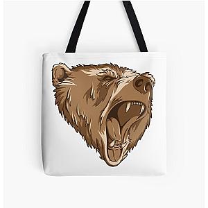 Ferocious bear tote bag