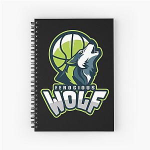 Ferocious Wolf Basketball Notebook