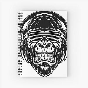 Ferocious gorilla in Spiral Notebook