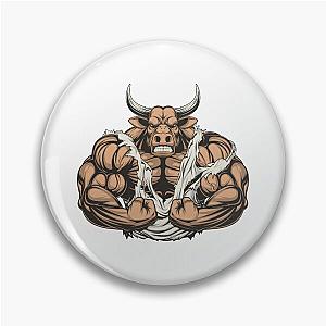Strong ferocious bull Pin