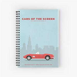 Cars of the Screen -1961 Ferrari 250 GT - Ferris Bueller's Day Off, 1986 Spiral Notebook