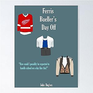 Ferris Bueller Minimalist Poster Poster