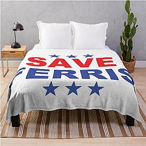 Save Ferris Presidential badge Throw Blanket