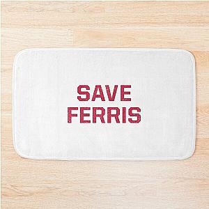 Save Ferris - Ferris Bueller's Day Off - Red Bath Mat