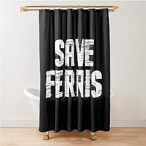 Save Ferris Distressed Shower Curtain