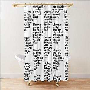 FERRIS BUELLERS DAY OFF PRINT Shower Curtain