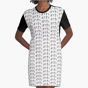 Ferris Bueller Chain Graphic T-Shirt Dress