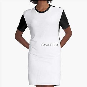 Save Ferris (White Album) Graphic T-Shirt Dress