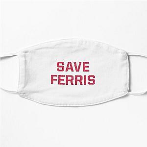 Save Ferris - Ferris Bueller's Day Off - Red Flat Mask