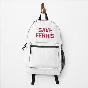 Save Ferris - Ferris Bueller's Day Off - Red Backpack