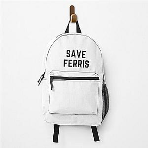 Save Ferris Classic 80's Movie Funny Parody T-shirt Tee Backpack