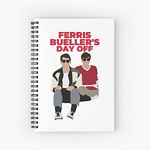 Minimalist Ferris Bueller's Day Off Design Spiral Notebook