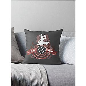 FFXIV Monk - Brotherhood (Red & White) Throw Pillow