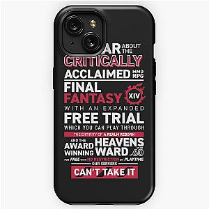 Eorzea is FULL, PLEASE GO AWAY - MMO FF14 FFXIV iPhone Tough Case